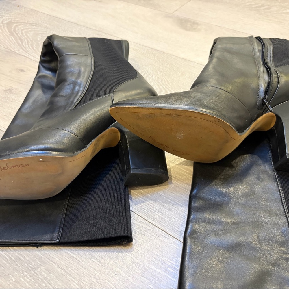 Genuine Black Leather Over the Knee Boots - EUC - Picture 6 of 6